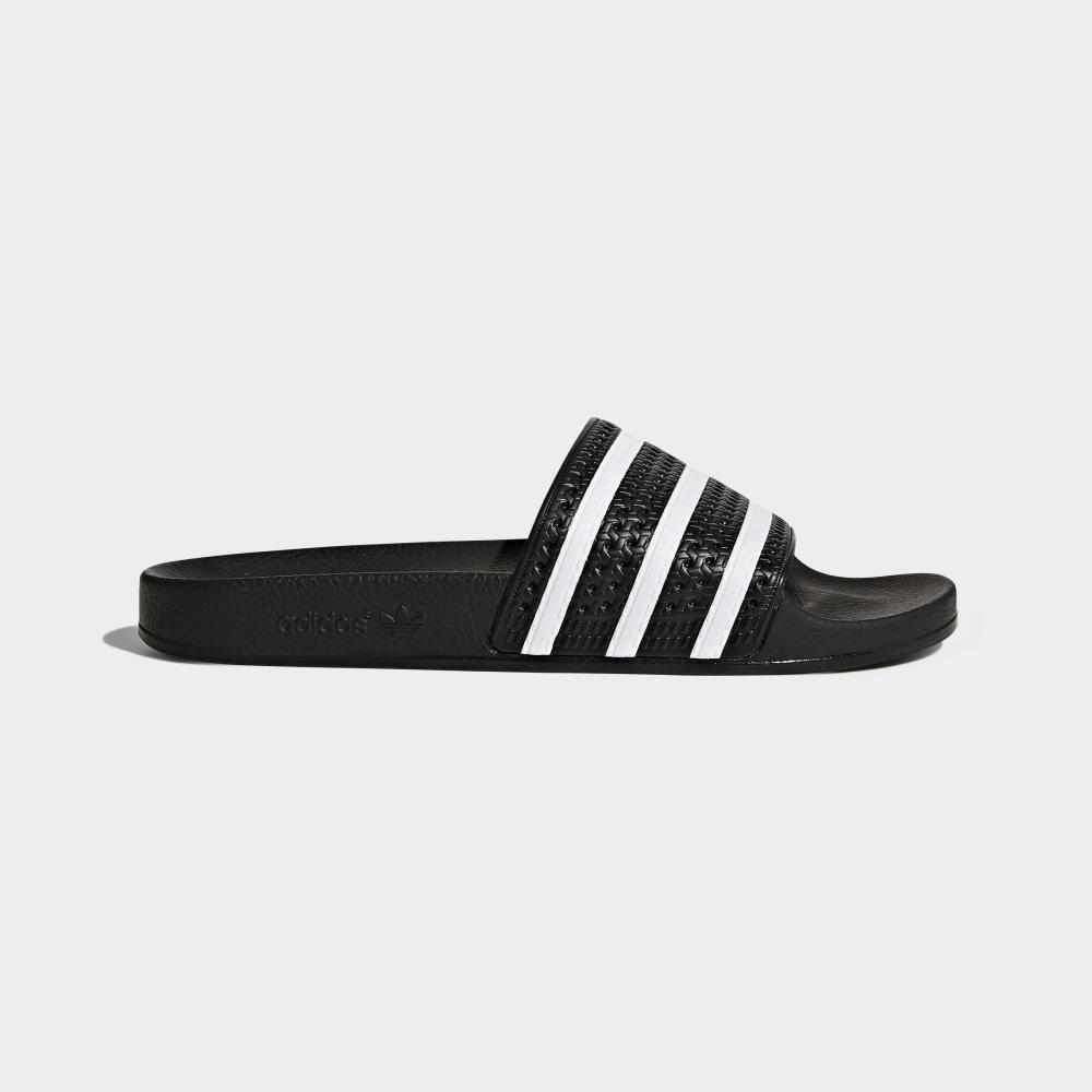 Adidas Men's Adilette Slides Black/White Ireland 280647